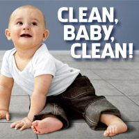 Baby on Tile